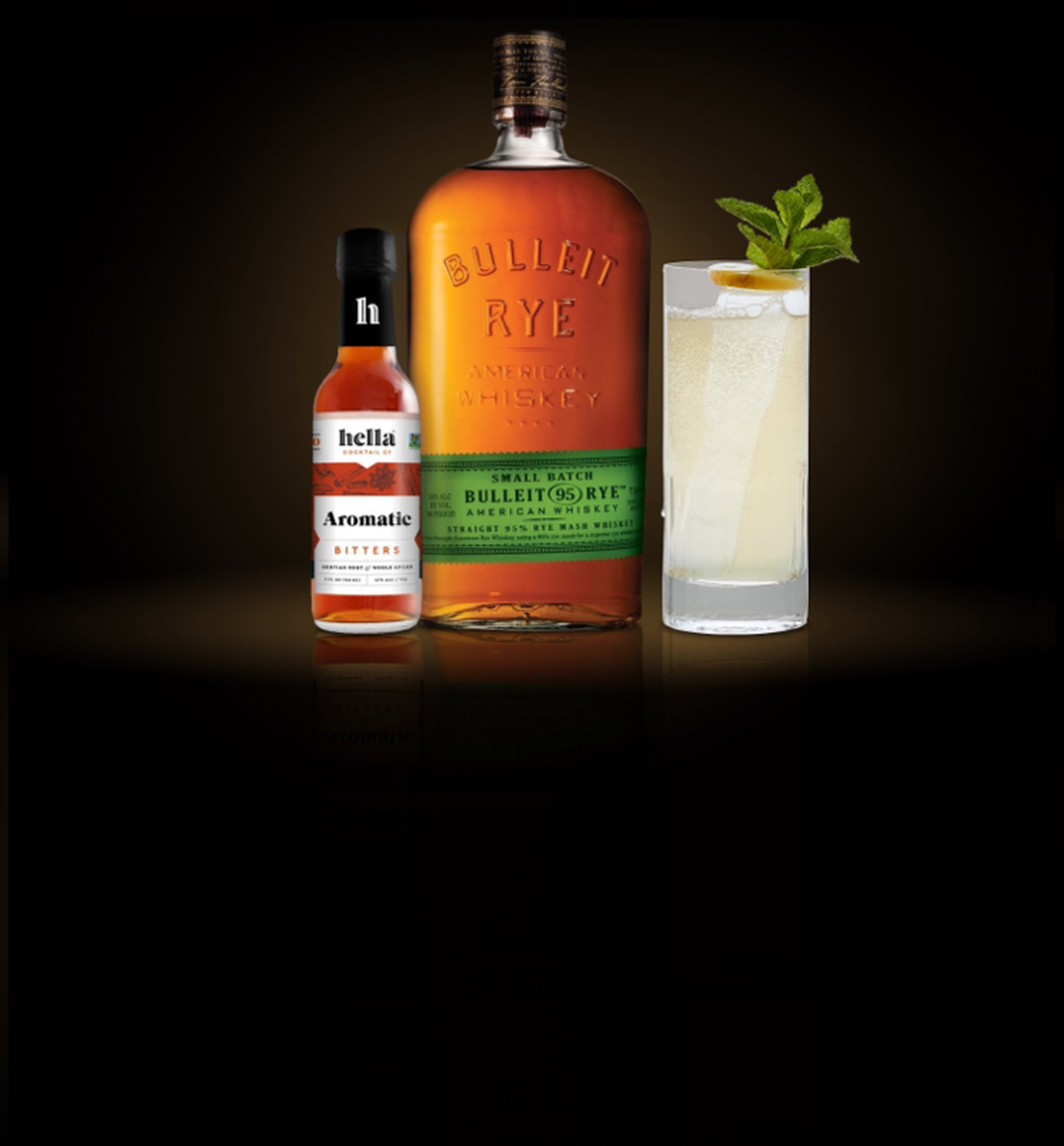 Bulleit Bulleit Rye, Bitters, and Soda Cocktail